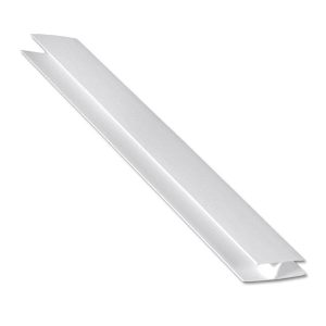 Embossed Cladding Centre Joint Trim 5m – Light Grey (RAL 7035 / 93)
