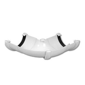 112mm Half-Round Adjustable Gutter Angle – White