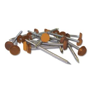 30mm Plastic Headed Pins – Oak Brown 5
