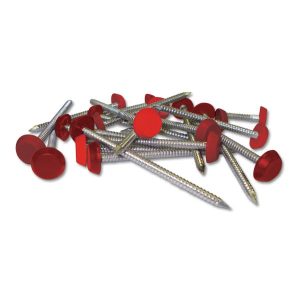 30mm Plastic Headed Pins – Wine Red (Red 5)