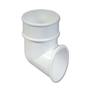 68mm Round Downpipe Shoe – White