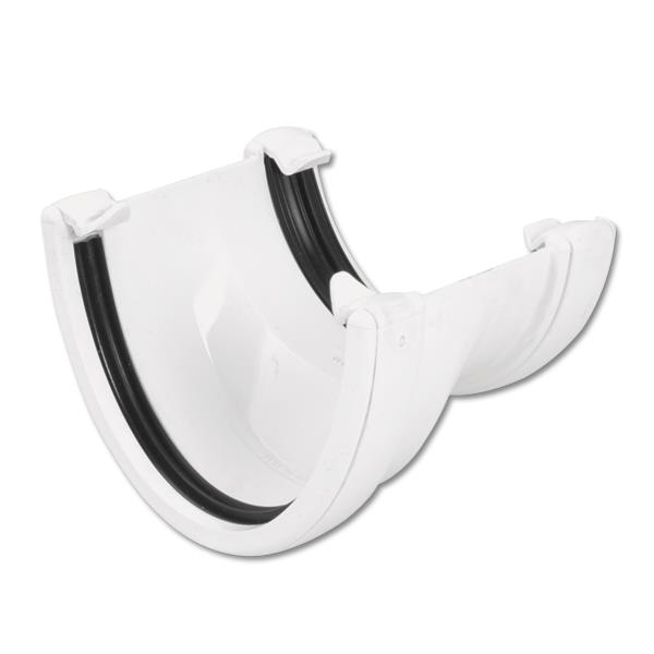Hi-Cap Half-Round Gutter Adapter – White