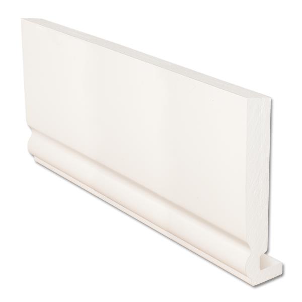 Ogee Replacement Fascia Board 150mm – White uPVC Roofline Trim