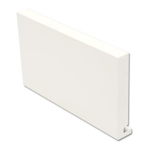 Square Jumbo Fascia Board 200mm – White uPVC Roofline Trim