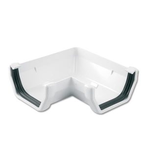 Square Line 90° Gutter Angle – White