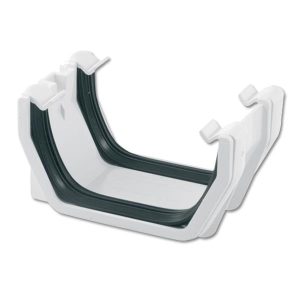 Square Line Union Bracket – White